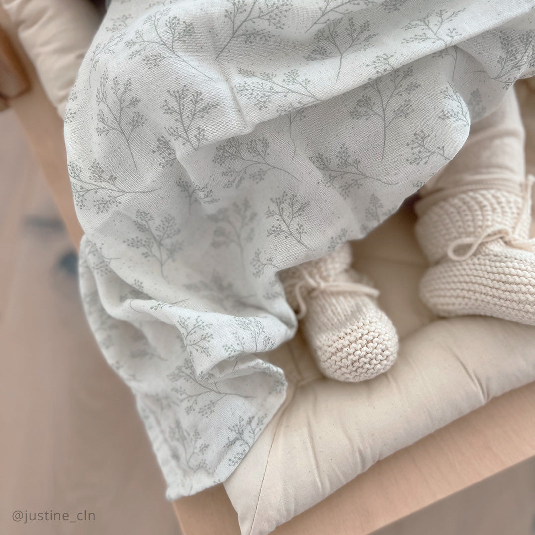 PRE-VENTA Set 2 Swaddles Muselina - Pearl Blossom and Lichen
