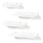 Set de 4 repisas / librero scalloped