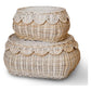 Canastos con tapa scalloped