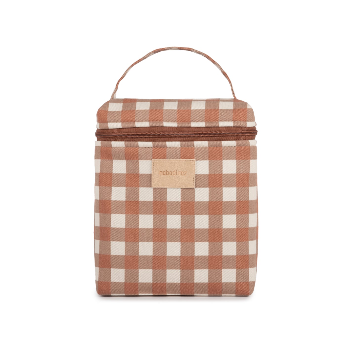 Bolsa Isotérmica Hyde Park para almuerzo y mamaderas - Terracota Checks