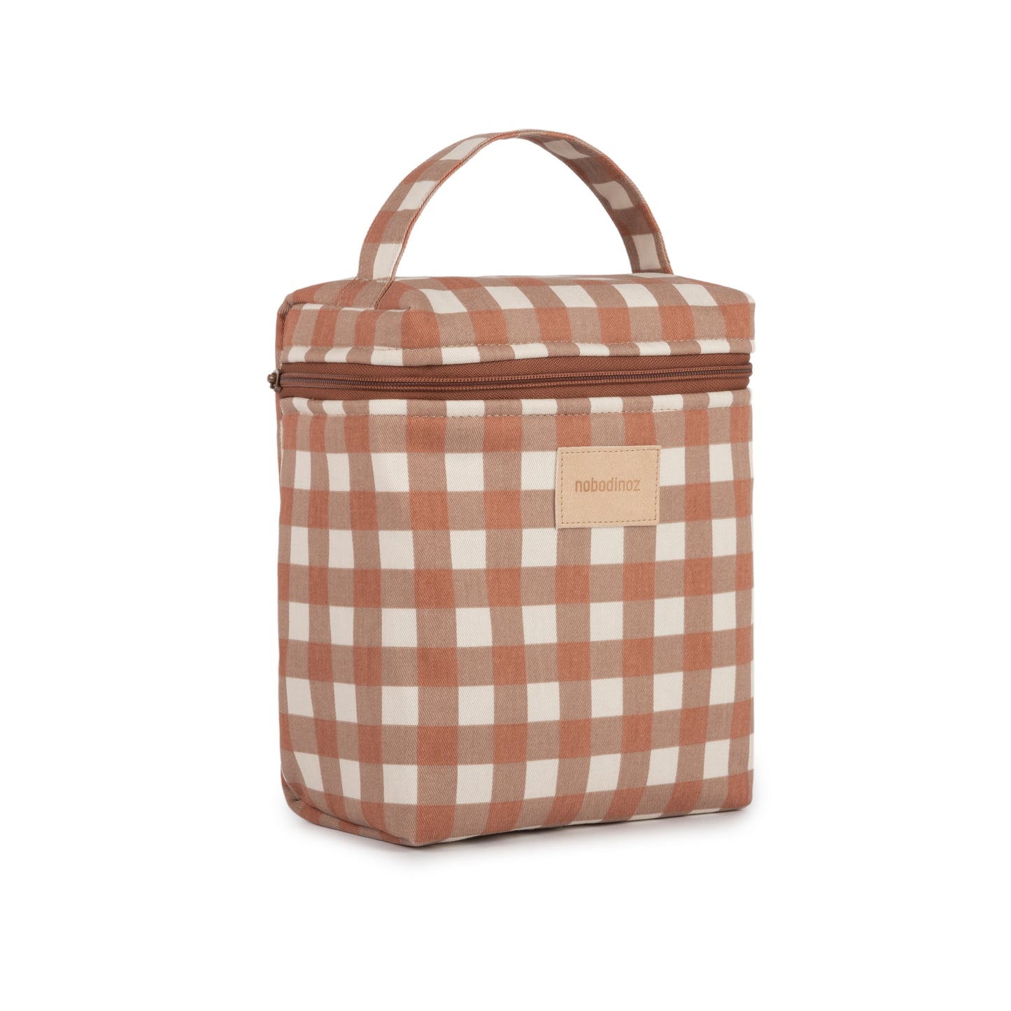 Bolsa Isotérmica Hyde Park para almuerzo y mamaderas - Terracota Checks