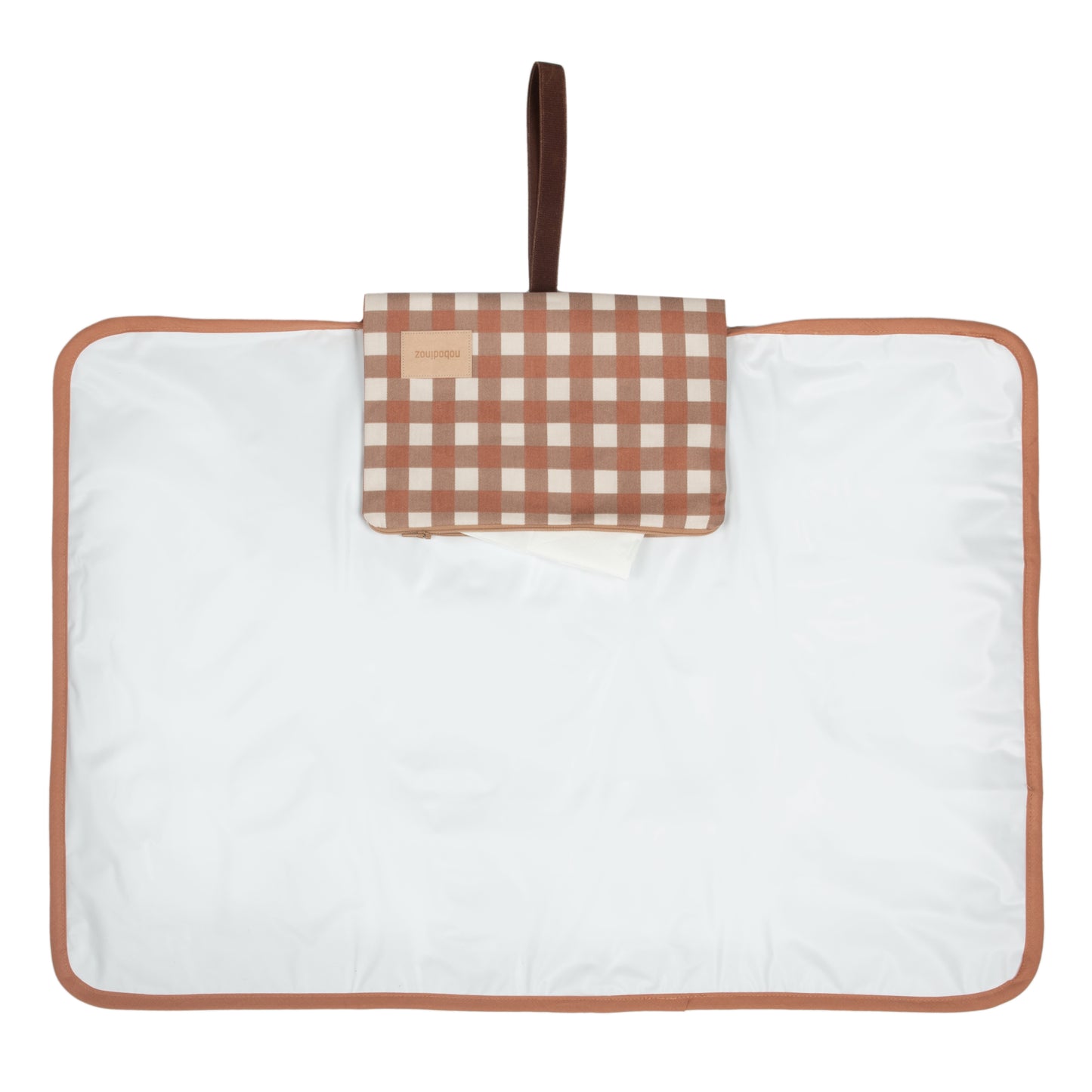 Mudador Portatil Impermeable Hyde Park - Terracota checks