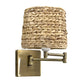 Aplique fibra natural - bronce