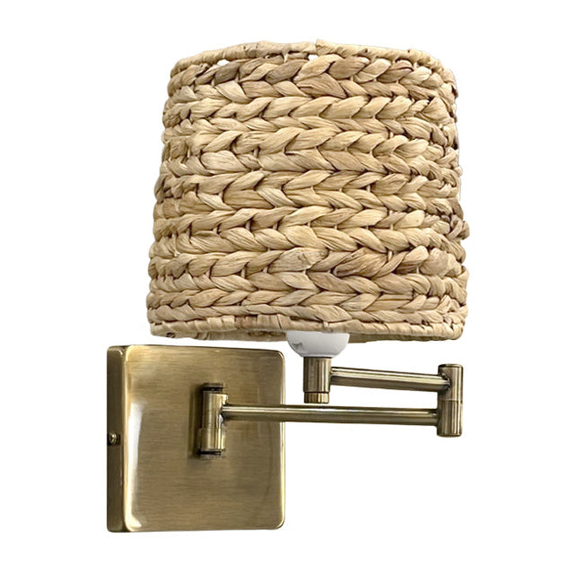 Aplique fibra natural - bronce