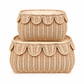 Canastos con tapa scalloped