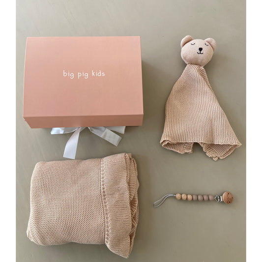 Caja de regalo - Baby knitted beige