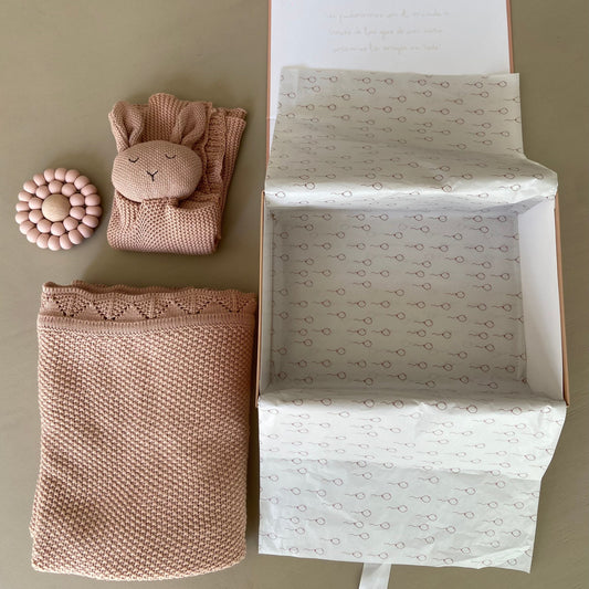 Caja de regalo - Baby knitted rose