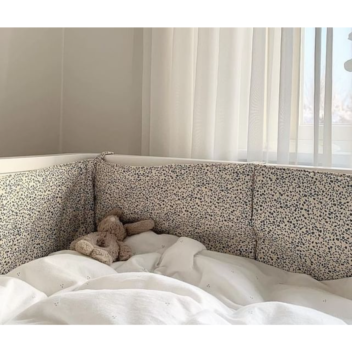 Protector de Cuna - Blue Blossom Mist
