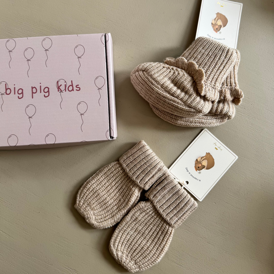 Caja de regalo Warm baby lana merino x Konges Slojd