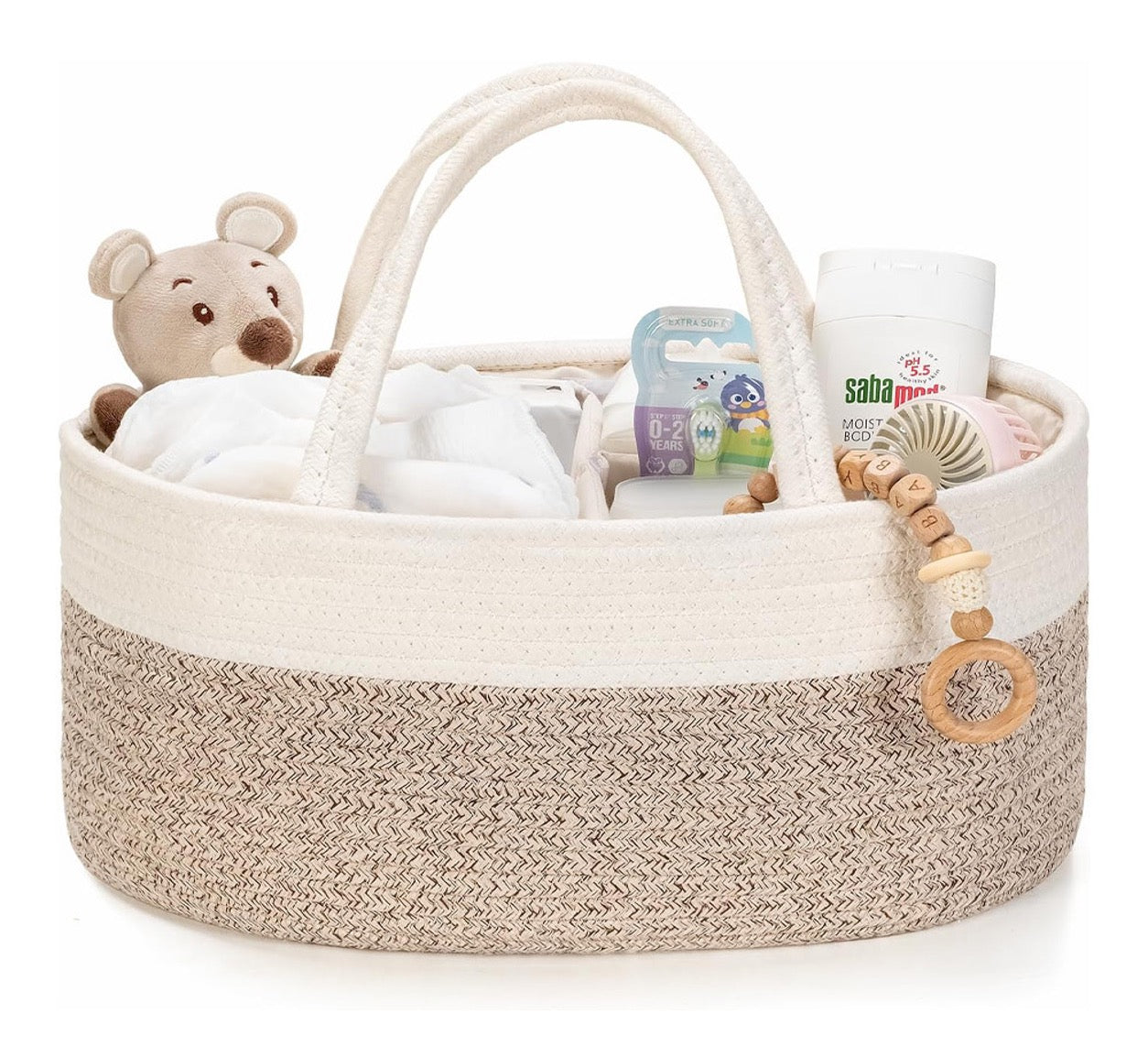 Canasto mudador Caddy Diaper - algodón