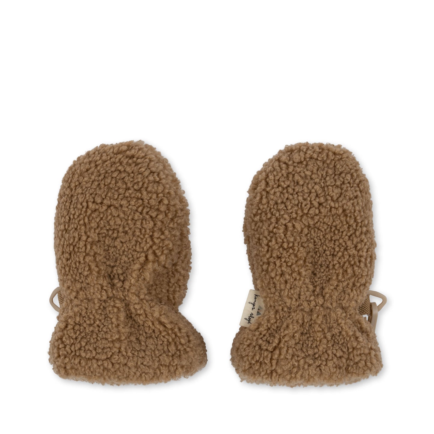 Mitones Grizz teddy baby mittens - Shitake