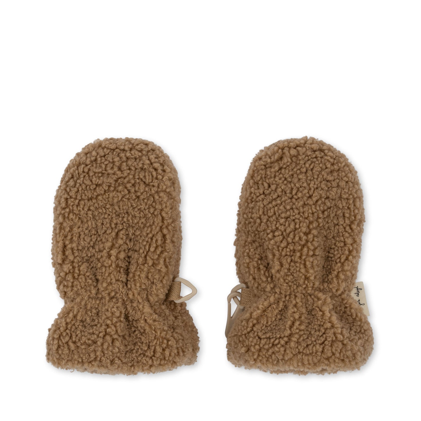 Mitones Grizz teddy baby mittens - Shitake