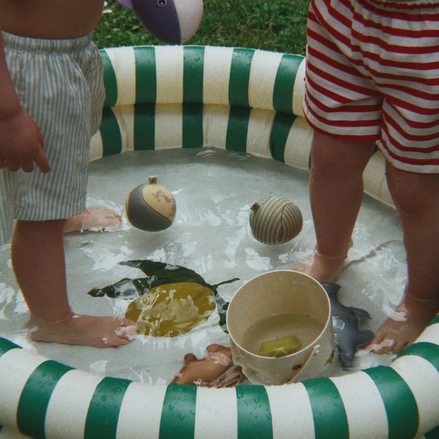 Piscina basic 2 rings - Green stripe