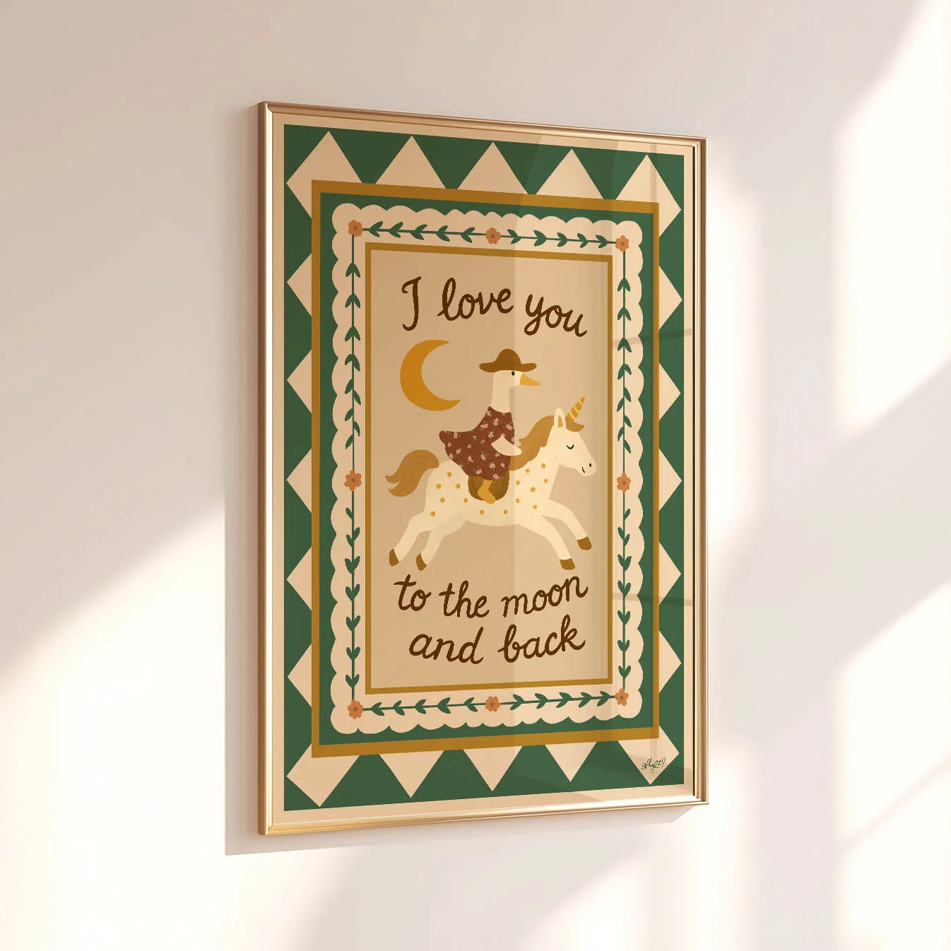 Lámina / poster - Love you to the moon and back