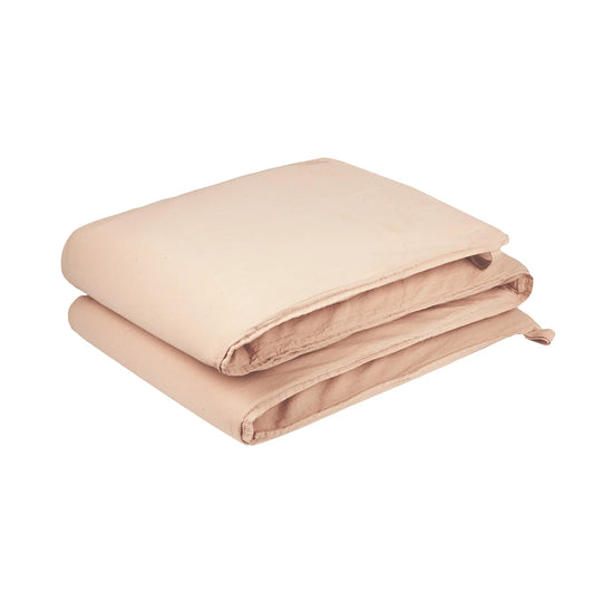 Protector de cuna Wabi Sabi con cierre - Powder pink