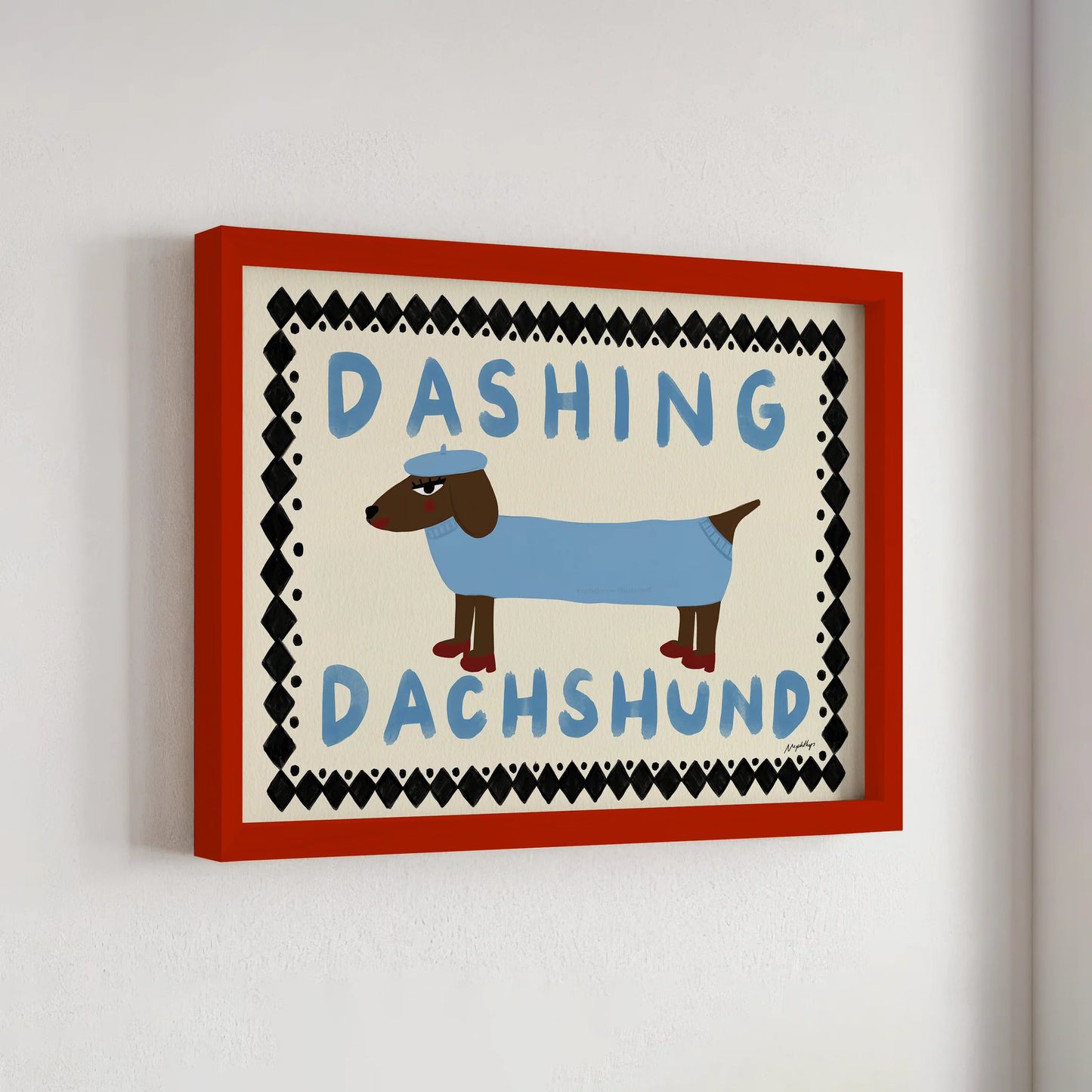 Lámina / poster - Dashing Dachshund
