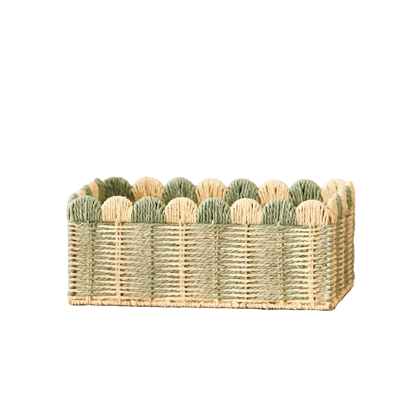 Canastos scalloped XL - bicolor