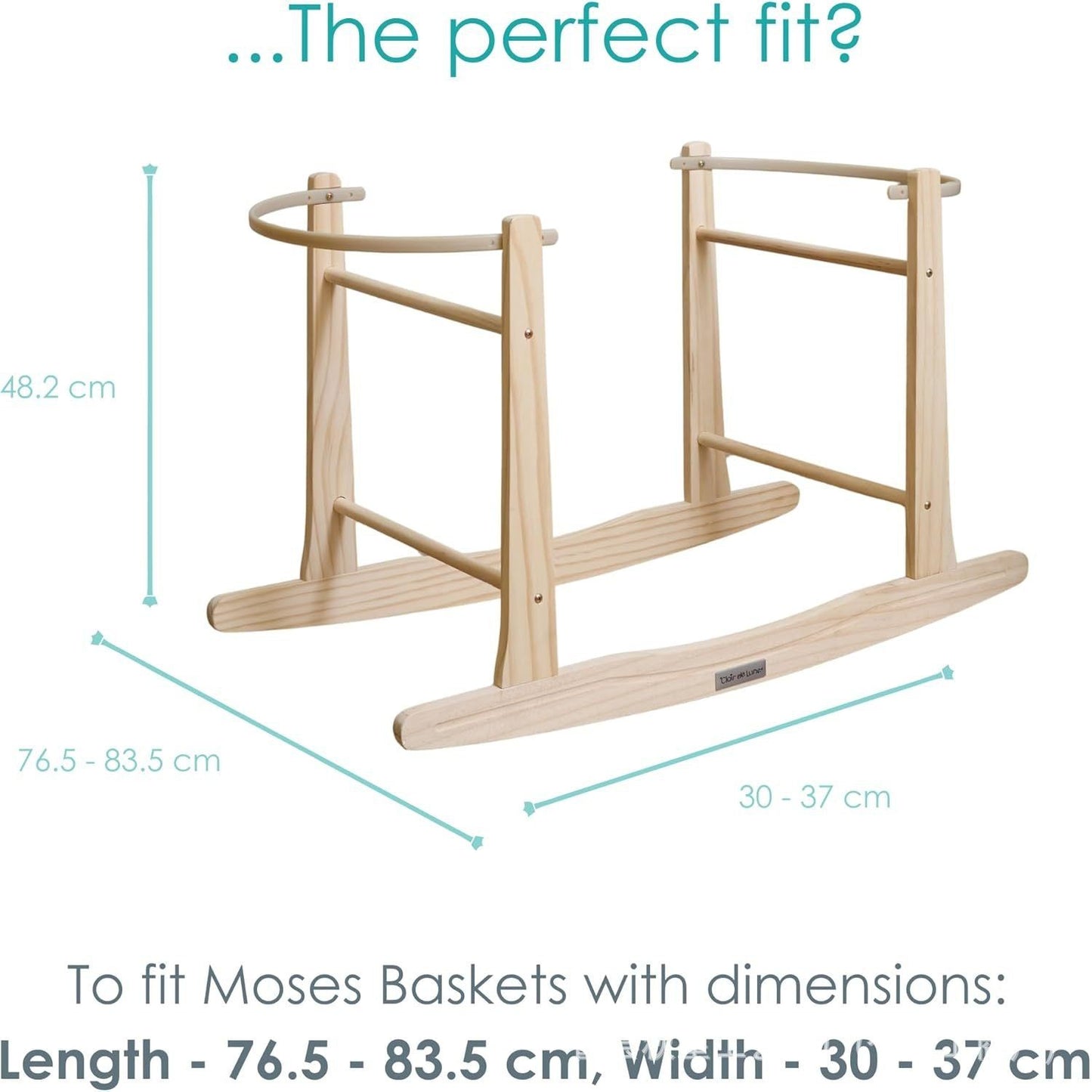 Soporte para moisés con balancín - natural