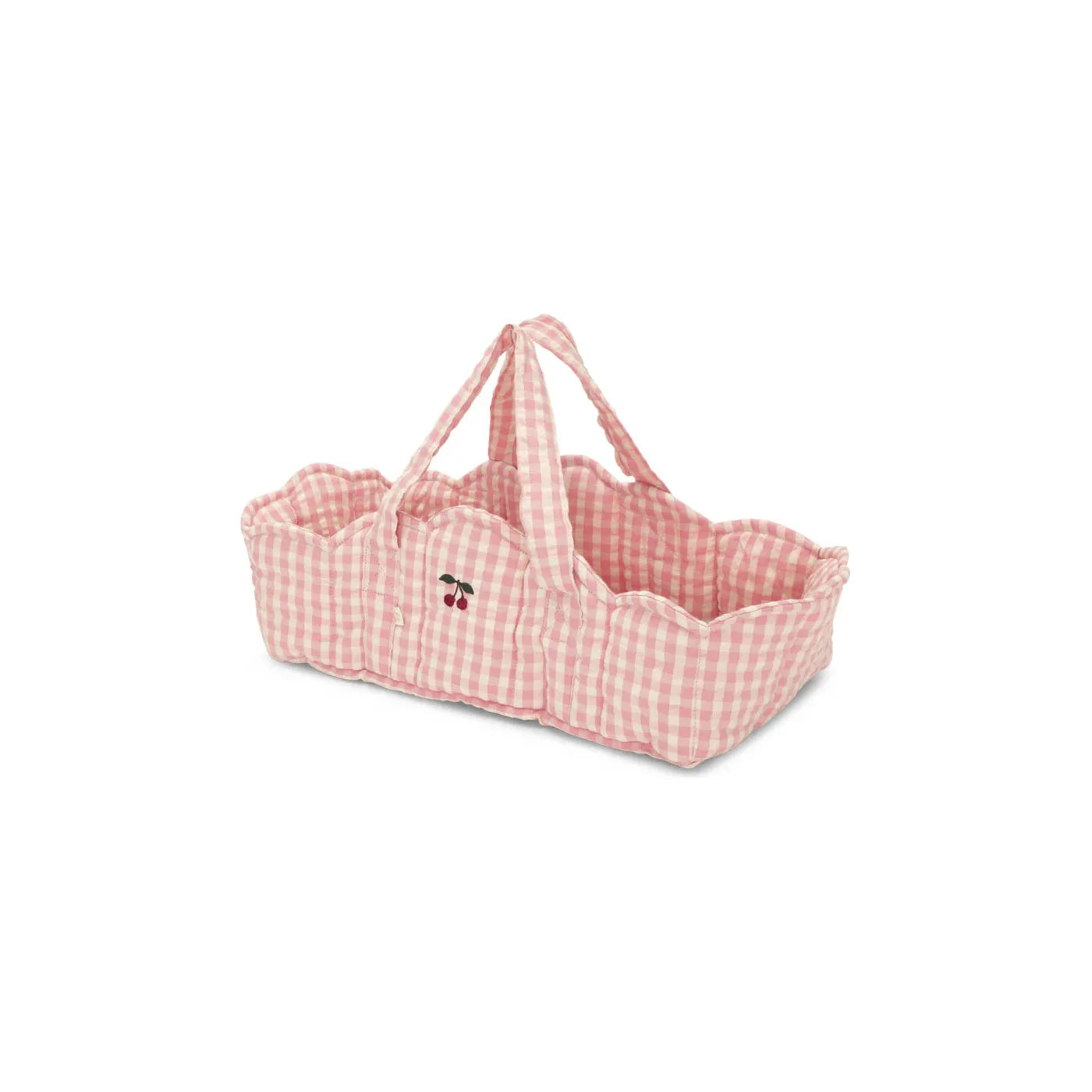 Moisés para muñeca - Powder pink check