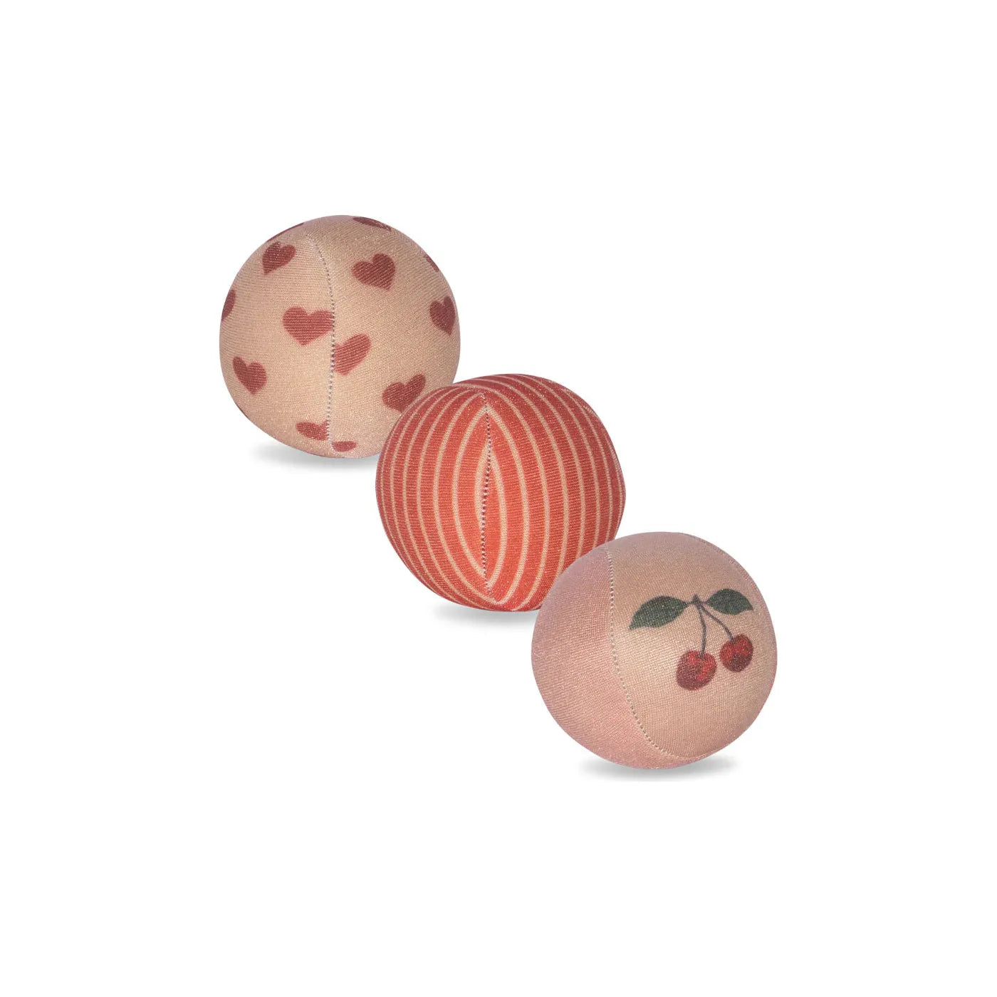 Set de 3 pelotas de playa neopreno - Cherry