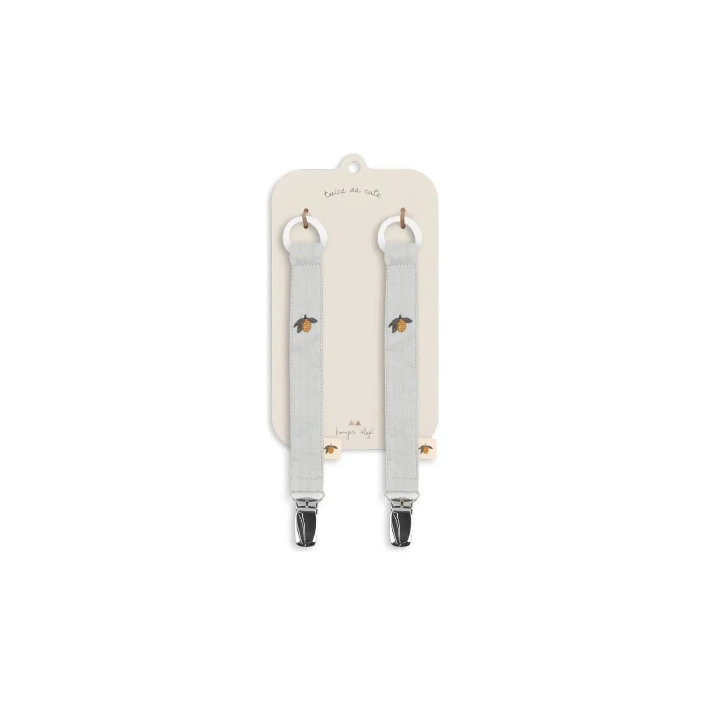 Pack de 2 Porta Chupetes seersucker - High rise