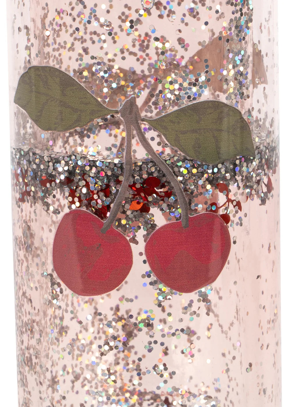 Botella Cherry glitter