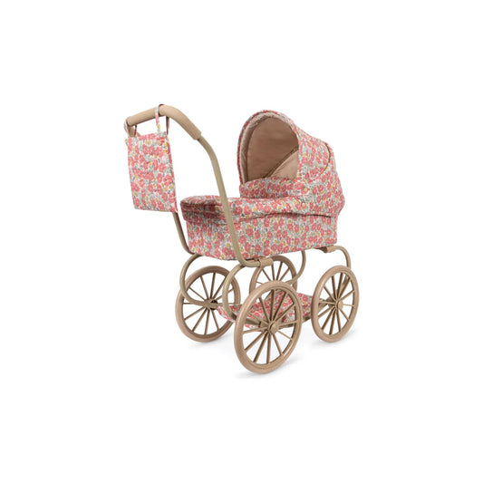 Coche / Moises Vintage para muñecas Minnie - Rose anglaise