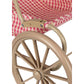 Coche / Moises Vintage para muñecas - Bubblegum check