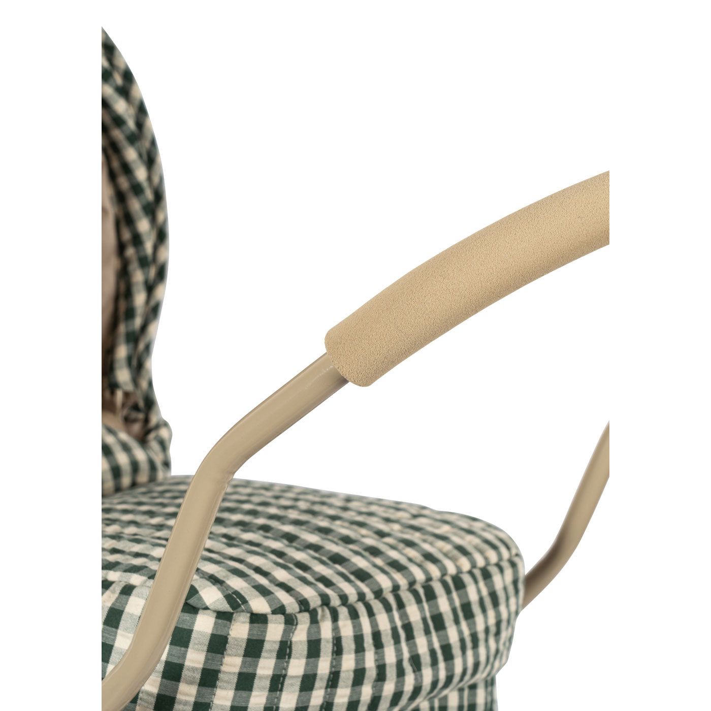 Coche / Moises Vintage para muñecas - Smoke pine check
