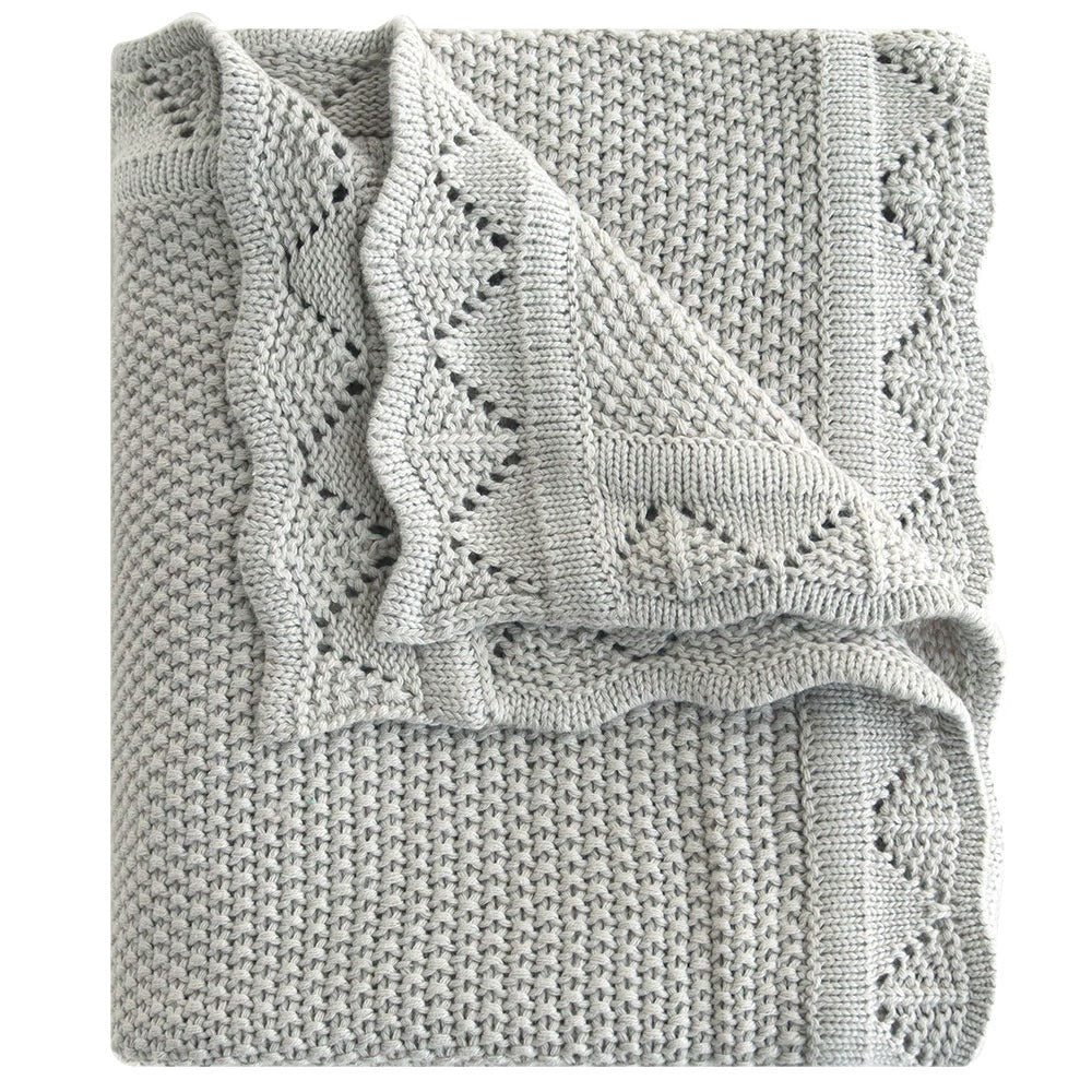 Manta Tejida Vuelos - Grey