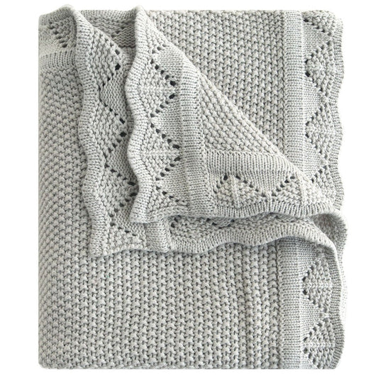 Manta Tejida Vuelos - Grey