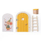 Puerta de madera para ratoncitos - Yellow