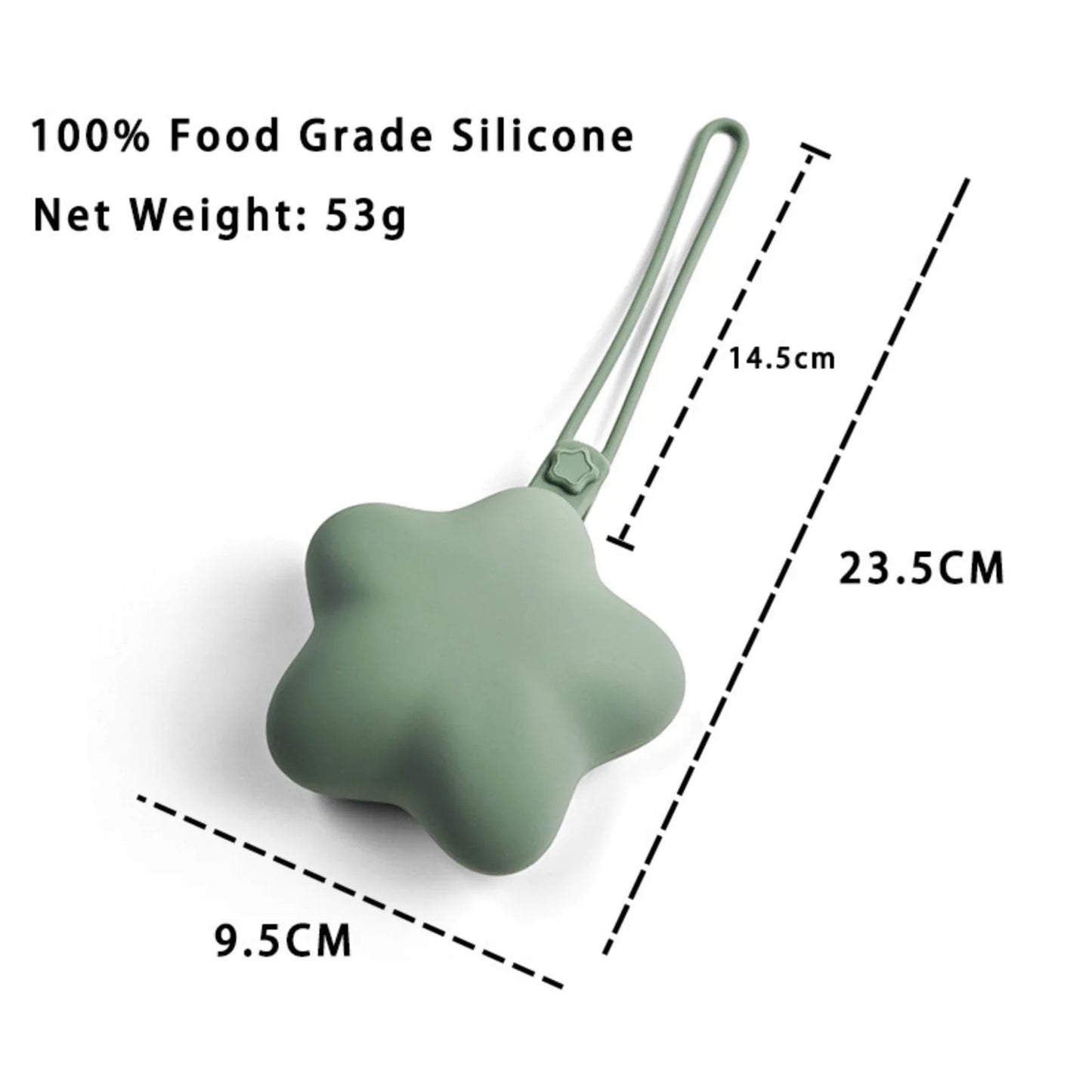 Colgante Guarda Chupetes Silicona - Star