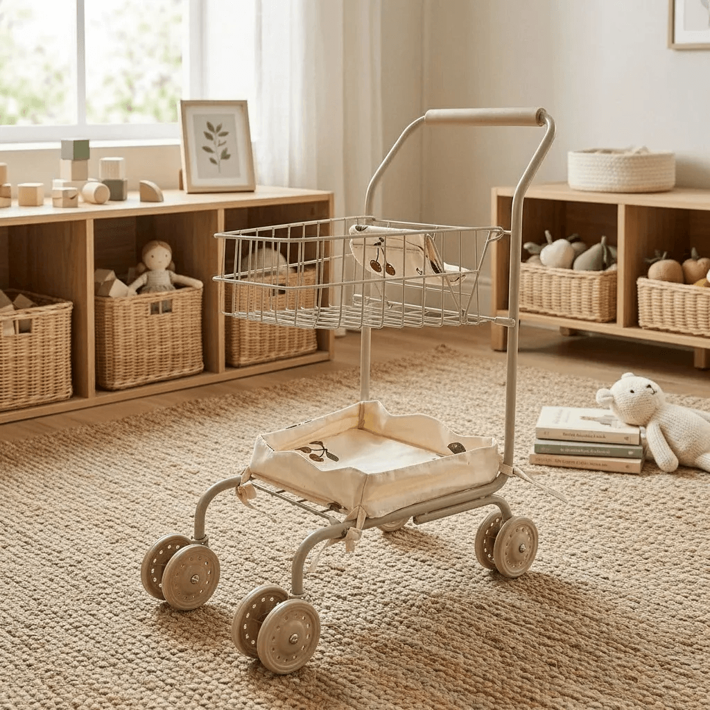 Carrito de supermercado - Ma grande cerise pink glitter