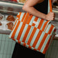 Bolso cambiador apto para coche Stories limited edition - Green orange stripes