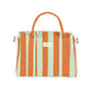 Organizador de cochecito y mini bolso stories limited edition - Green orange stripes