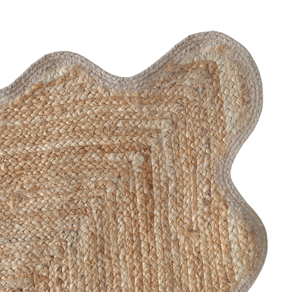 Alfombra yute scalloped