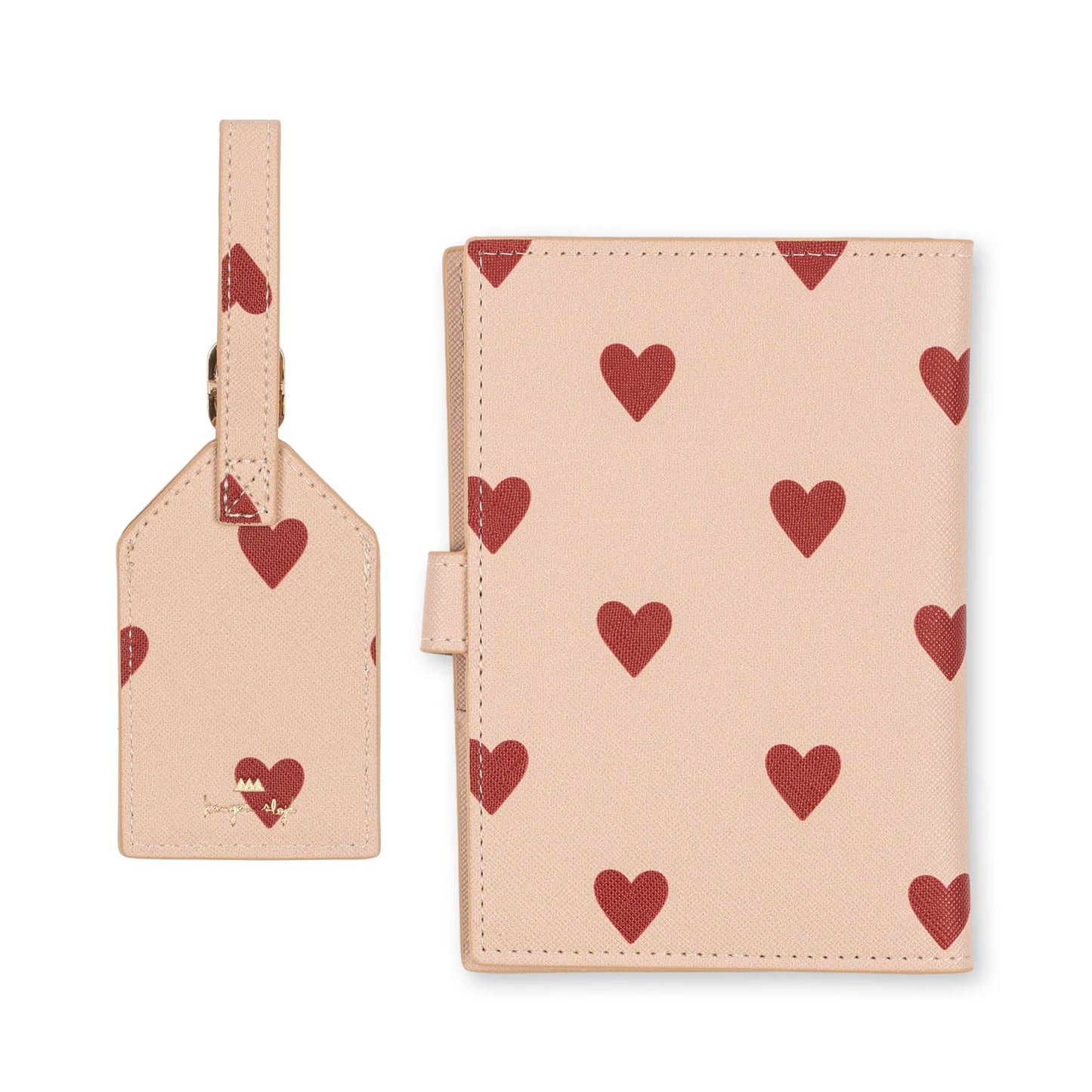 Set de viaje / porta pasaporte - Mon grand amour