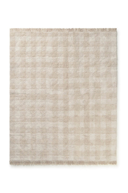 Alfombra lavable - Vichy Ivory
