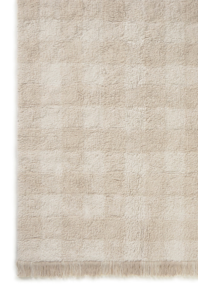 Alfombra lavable - Vichy Ivory