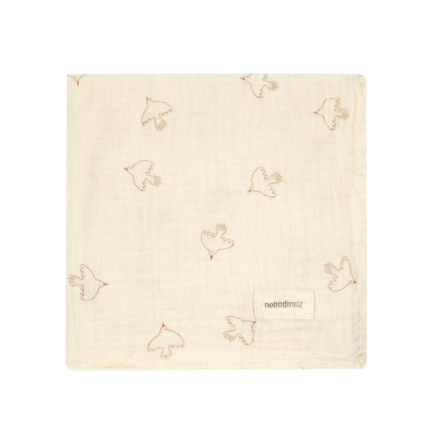 Set de regalo / Muselina Estampada Wabi Sabi - Brown Hoshi Birds