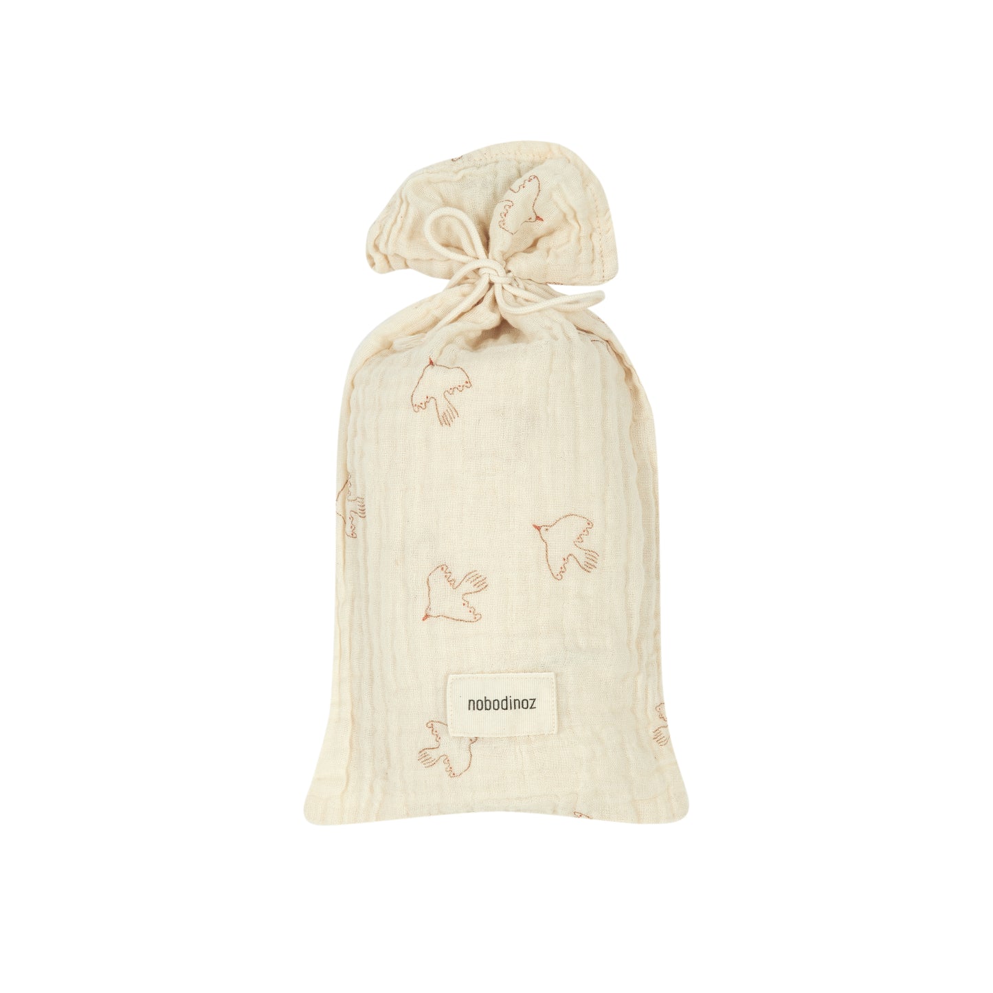 Set de regalo / Muselina Estampada Wabi Sabi - Brown Hoshi Birds