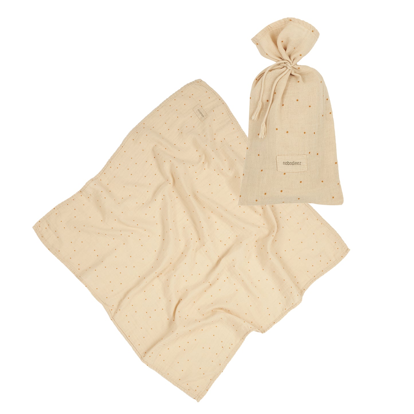 Set de regalo / Muselina Estampada Wabi Sabi - Dots Ginger
