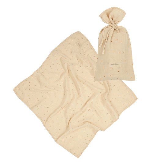 Set de regalo / Muselina Estampada Wabi Sabi - Dots Ginger