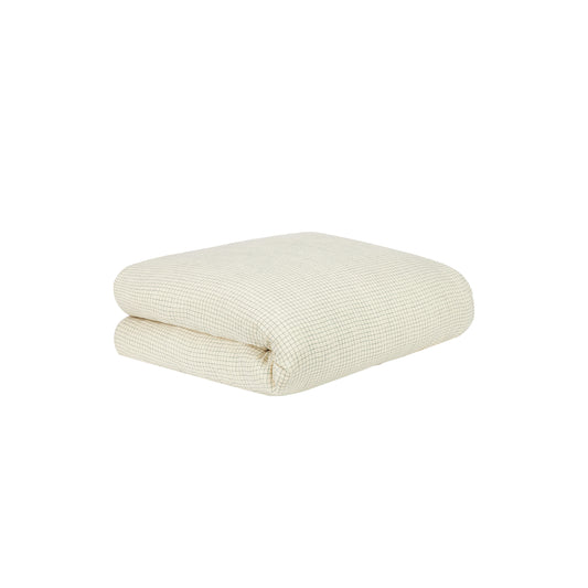 Funda nórdica Cama Wabi Sabi (Doble gasa algodón lavado) - Blue Grid