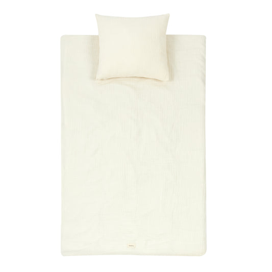 Funda nórdica Cuna BB Wabi-Sabi (Doble gasa algodón lavado) - Natural