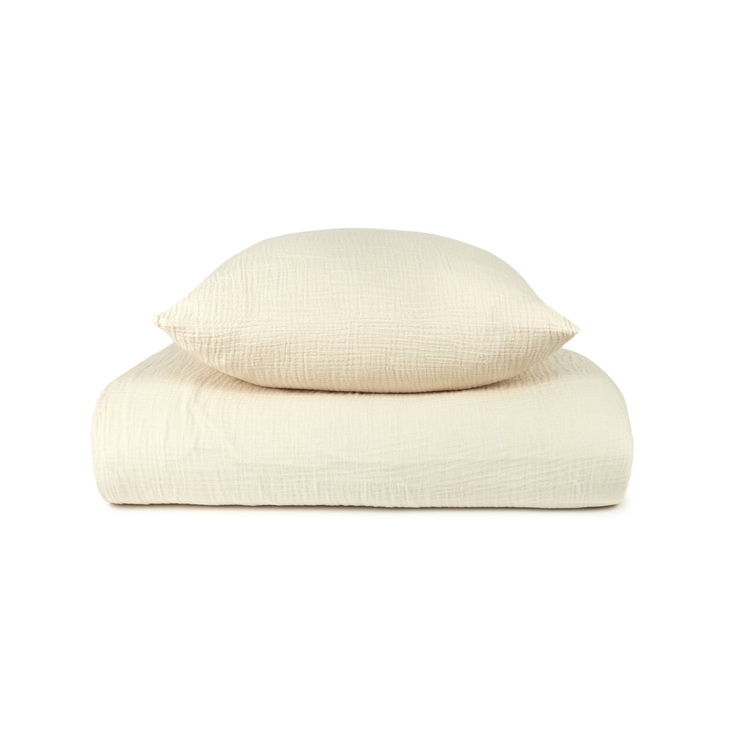 Funda nórdica Cuna BB Wabi-Sabi (Doble gasa algodón lavado) - Natural