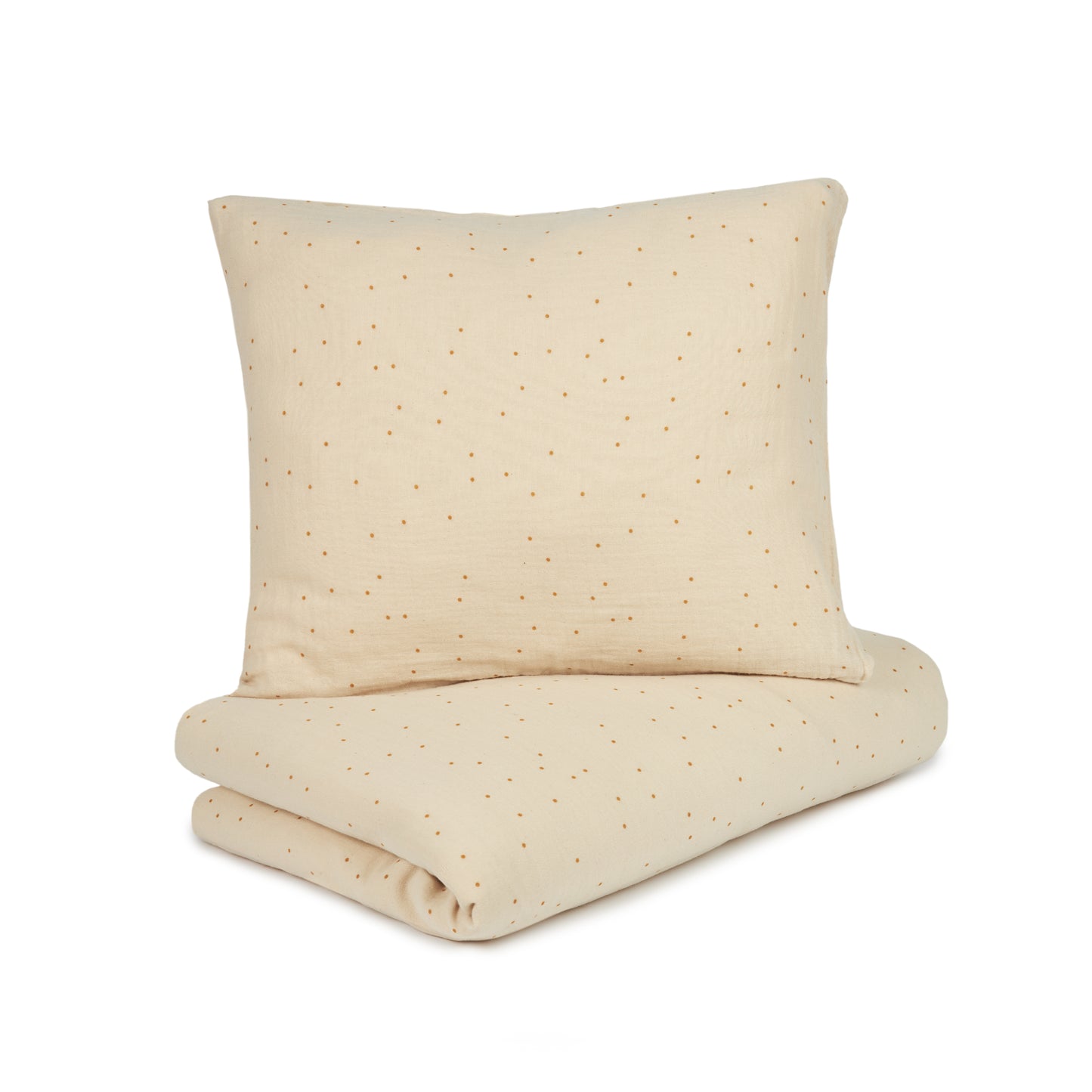 Funda nórdica Cuna BB Wabi-Sabi (Doble gasa algodón lavado)- Dots Ginger