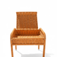 Taburete con almacenamiento rattan