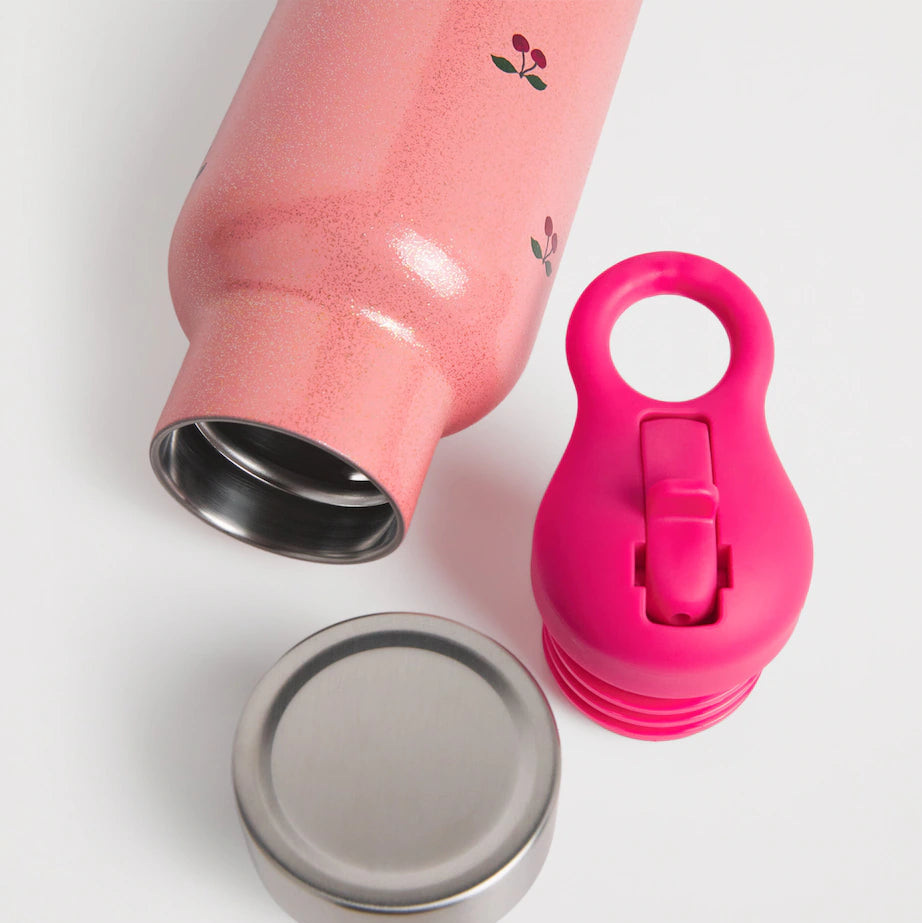 Botella / Termo Metalica - Cherry glitter